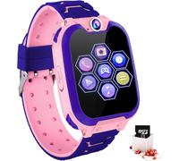 Cfux-Montre Connectée Enfant - Jeux Mp3 Apel Montre Enfant Fille Garcon À Écran Tactile Caméra Alarme Sos Vidéo Calculatrice Calendrier Avec Sd Card Cadeau Anniversaire Enfants¿