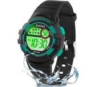 CFUX-Montre Enfant,Adolescents Garçons Digitale Extérieur Sport 5ATM Etanche Multifonction Montre Et Protection Environnementale Non Toxique,Alarme Et Calendrier Date Minuteur