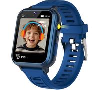 CFUX-Montre Enfant Garçon Fille 24 Jeux Vidéo Lecteur MP3 Musique HD Caméra Contrôle- Parental Podomètre 13 Réveil Digitale Smart Watch -Anniversaire -Cadeaux de -Noël Jouet 3 4 5 6 7 8 9 10 Ans