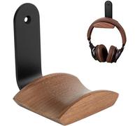 Cfux-Support De Casque Avec 6cm Large Oreiller En Bois De Noyer Crochet Casque,Porte De Casque Avec 3m Ruban Et Vis Universel Toutes Les De Casques