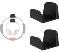 Cfux-Support Mural Pour Écouteurs, [Ensemble De 2] Polyvalent Crochet Adhésif 3m, Accessoires Universels Pour Headphone/Fitness Ring-Con/Pilates/Hoop, Noir