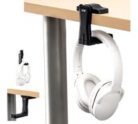 Cfux-Support Pivotant Pour Casque Audio Sous La Table ¿ Bras Réglable Rotatif À Deux Axes Et Organisateur De Câbles Pour Casque De Jeu Sony Sennheiser Beats Xbox Avec Fil Et Sans Fil
