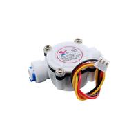 CFWWSAQ Débitmètre d'eau, Compteur d'eau PE DN6 G 1/4 ", Capteur De Débit, Compteur 0,5-6l/min, Indicateur De Haute Précision, Débitmètre for Distributeur d'eau