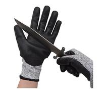 CFWWSAQ Gant Anti Coupure, 1 Paire de Gants de sécurité Anti-Coupure et Anti-crevaison Gants Anti-Coupure résistants à l'usure Anti-Lame Trempage de Jardin et Gant Anti-Huile(22CM)