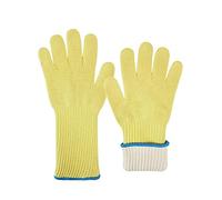 CFWWSAQ Gant Anti Coupure, Fibre 2 Couches résistant feu Anti-Coupure résistant à la Flamme 500 degrés Celsius sécurité Travail BBQ Four Gant sécurité Travail Gant(36CM 1pair)