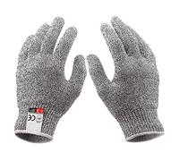 CFWWSAQ Gant Anti Coupure, Gants Anti-Coupure de Grade 5 résistant à l'usure Protection du Travail Anti-grattage Anti-Couteau Anti-Poisson Gants de Cuisine Anti-Coupure(M(15-25cm))