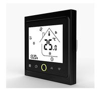 CFWWSAQ Thermostat d'ambiance, Contrôleur de température de Thermostat Intelligent, chaudière à gaz à Eau Chaude électrique for Chauffage par Le Sol Fonctionne(Zwart,BHT-002-GBLZ(Zigbee))