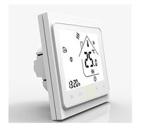 CFWWSAQ Thermostat d'ambiance, Contrôleur de température de Thermostat Intelligent, chaudière à gaz à Eau Chaude électrique for Chauffage par Le Sol Fonctionne(Blanc,BHT-002-GBLZ(Zigbee))