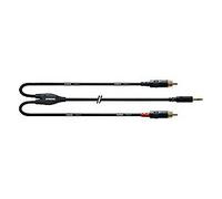 Câble adaptateur audio [1x Jack mâle 3.5 mm - 2x Cinch-RCA mâle] Cordial CFY1,5WCC noir 1.50 m