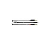 Cordial CFY 0.9 WPP câble audio 0,9 m 2 x 6,35 mm 3,5mm Noir