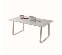 CFY652 Bureau d'ordinateur Bureau à Vent crème for étudiants, Petite Plaque de Roche Blanche Pure, Table Bureau, Moderne et Simple, rectangulaire Postes de Travail(100 * 50 * 75cm)