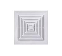 CFY652 Extracteur d'air Ventilateur d'extraction 60x60cm, monté au Plafond, Silencieux, Puissant, Ventilateur de Ventilation for Bureau Commercial, Anti-Reflux Ventilateur Extracteur d'air