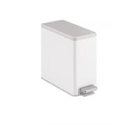 CFY652 Intérieur Poubelle domestique cuisine salon grande capacité légère luxe en acier inoxydable salle de bains toilettes avec couvercle haute valeur couleur Benne à ordures(Blanc)