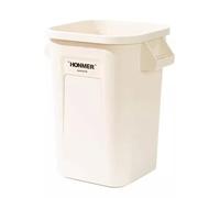 CFY652 Intérieur Poubelles de cuisine grande capacité, seau stockage des déchets alimentaires, ménage, haute couleur, salon, poubelles luxe légères Benne à ordures(Blanc,Petit)