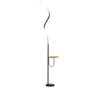CFY652 Lampe Salon Lampadaire Moderne et élégant avec Plateau, Lampe sur Pied Haute avec Base en marbre, lampadaire à luminosité réglable for Chambre à Coucher Lampadaire