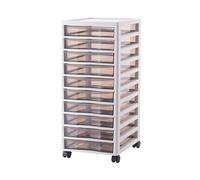 CFY652 Multifonctionnel Chariot à tiroirs Mobile, étagère de tri données, bibliothèque Stockage Multicouche Bureau Classeur Mobile