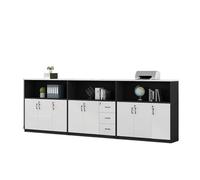 CFY652 Multifonctionnel Classeur en Bois à Plusieurs Compartiments, Armoire de Rangement Amovible Portes et tiroirs Classeur Mobile