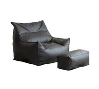 CFY652 Salon Canapé Pouf Paresseux, inclinable de Lecture Simple, for Petit Appartement, Chaise à Dossier décontractée Canapé(Noir)