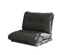 CFY652 Salon Chaise inclinable Tatami Pliante, canapé Paresseux for Salon, Coussin de Sol for Balcon Canapé(Noir)