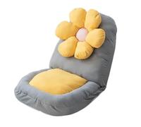 CFY652 Salon Paresseux canapé Pliant inclinable Tatami Chaise lit Simple Dossier Coussin siège Canapé(Yellow)