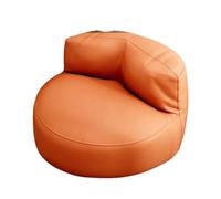 CFY652 Salon Tatami Bean Bag Sofa with Backrest Lazy Recliner for Lying Down and Sleeping Canapé(Orange)