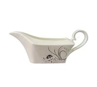 CFY652 Saucière Saucière en Porcelaine Tendre à Bords dorés, avec poignée, pichet à Lait ménager Sauciere