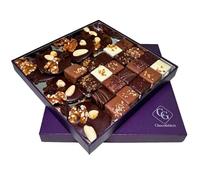 CG CHOCOLATIERS - Boite de Chocolats Excellence Panier Garni Coffret Gourmand À Offrir Panier gourmand Idéal pour Cadeau Fête des Mères Fête des Pères Anniversaire Noël Retraite Panier Garni