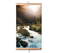 CG Home Panneau Chauffant Mural à Infrarouge Rivière - En Carbone - Mince et Léger - 230V 430W. Efficacité énergétique - Chauffage Rapide - Polyvalent - Sûr - Durable. Enroulable et Portable