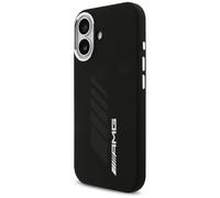 CG MOBILE AMG Coque en silicone surdimensionnée compatible avec MagSafe pour iPhone 17 (noir)