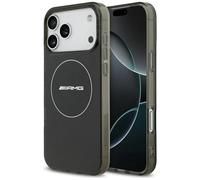 CG MOBILE AMG Double Couche Transparent Smocké Graphique Compatible avec MagSafe Coque pour iPhone 17 Pro Max (Noir)