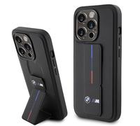 CG Mobile BMW BMHCP15X22GSLK Coque pour iPhone 15 Pro Max 6,7" Noir Coque Rigide Grip Hot Stamp