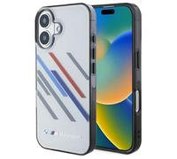 CG Mobile BMW BMHCP16M23HTRAG Coque Rigide pour iPhone 16 Plus 6,7" Gris Motosport IML Rayures aléatoires