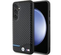 CG Mobile BMW BMHCS24M22NBCK Étui pour S24+ S926 en Cuir Noir Carbone