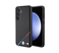 CG MOBILE BMW BMHMS24S23PUDTK Coque Rigide pour S24 S921 Noir Carbone Ligne Tricolore