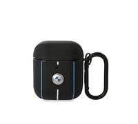 CG MOBILE BMW Étui en Cuir véritable pour AirPods 1/2 Noir