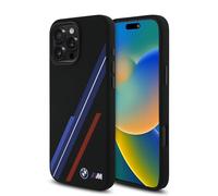 Étui BMW pour iPhone 16 Pro Max 6.9 noir étui rigide Silicone Random Lines MagSafe