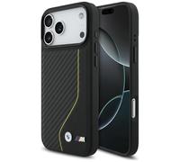 CG Mobile Coque BMW M Carbon Line & Logo MagSafe pour iPhone 17 Pro Rouge