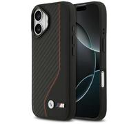 CG MOBILE BMW M Carbon Line & Logo Compatible avec Mag Safe Coque pour iPhone 17 (rouge)