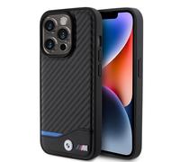 CG MOBILE BMW M Coque en Carbone pour iPhone 15 Pro Noir