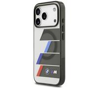 CG MOBILE BMW M IML Boutons métalliques Lignes tricolores Compatible avec MagSafe Coque pour iPhone 17 Pro (anthracite)
