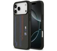CG Mobile Coque BMW M - Lignes & Logo en Kevlar - Compatible MagSafe - iPhone 17 Pro Max Noir