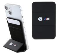 CG MOBILE BMW M Portefeuille Magsafe PU Métal Logos - Noir