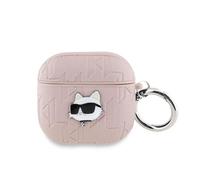 CG MOBILE Coque originale Karl Monogramme Choupette AirPods 4 Rose