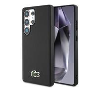 CG MOBILE Coque Originale Lacoste Logo brodé S25 Ultra Noire