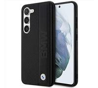 CG MOBILE Coque pour BMW BMHCS23S22RDPK S23 S911 Noir Étui Rigide en Cuir texturé et rayé