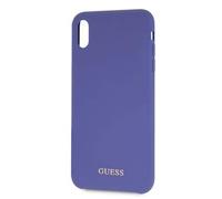 CG MOBILE Coque pour iPhone XS Max 6,5 Silicone Logo Guess Violet