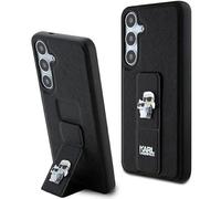 CG MOBILE Étui Karl Lagerfeld KLHCS24MGSAKCPK pour S24+ S926, étui Rigide Noir Gripstand Saffiano Karl & Choupette Pins