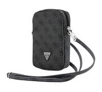 CG MOBILE Étui pour téléphone Portable Guess GUWBZP4GFTSK Noir zippé 4G Triangle