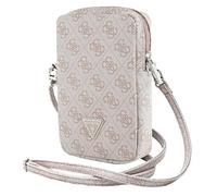 CG Mobile Étui pour téléphone portable Guess GUWBZP4GFTSP zippé Triangle Rose 4G