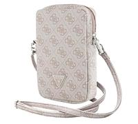 CG MOBILE Étui pour téléphone Portable Guess GUWBZP4GFTSP Rose zippé 4G Triangle